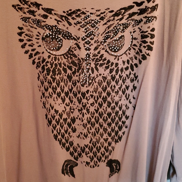 OWL design Moa Moa Woman Plus sz blouse= 4 FOR $30 DEAL - Picture 2 of 7